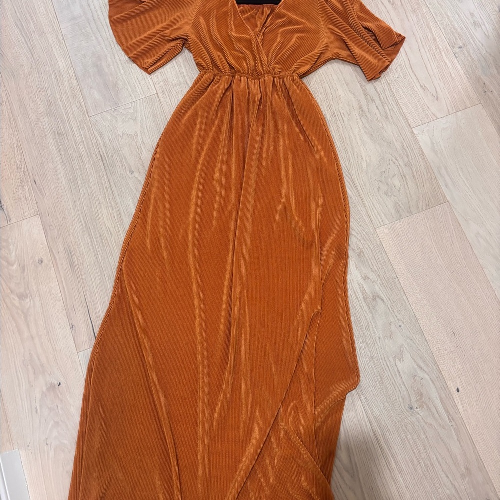Chic Rust Maxi Dress